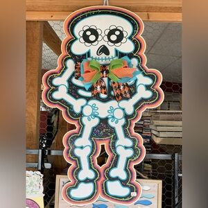 Colorful Skeleton Wall Decoration